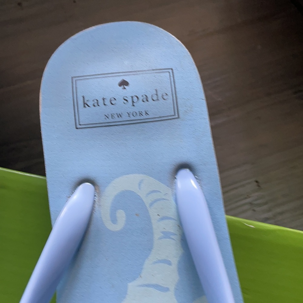 Kate spade  Flip flops ,light blue, size 8 - Picture 3 of 6
